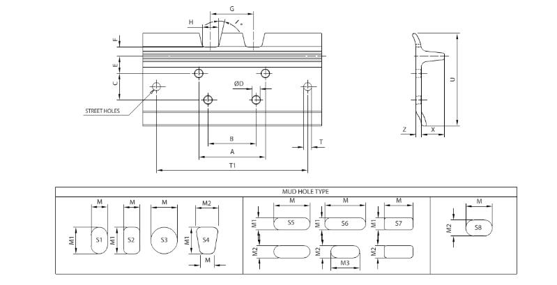 ATLAS-COPCO ROC301 track chain track link