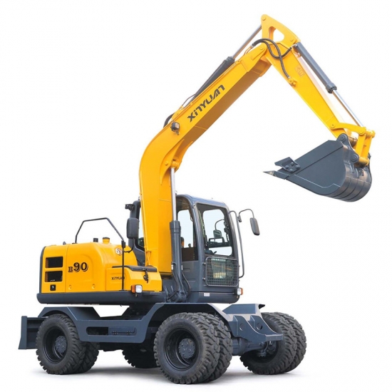 four wheel drive type mini wheel excavator