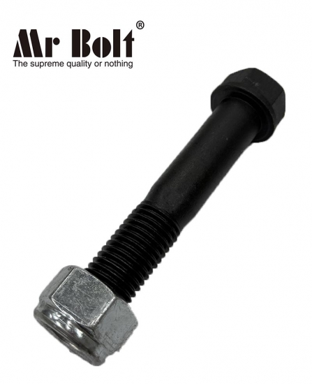 High Quality Excavator and Bulldozer M24×125 bucket teeth Bolt and lock nut Factory Made 40Cr grade 10.9/12.9