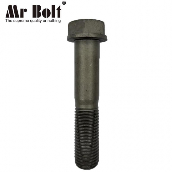 High quality M22×110F track roller bolt for excavator and bulldozer grade 10.9/12.9 hex bolt